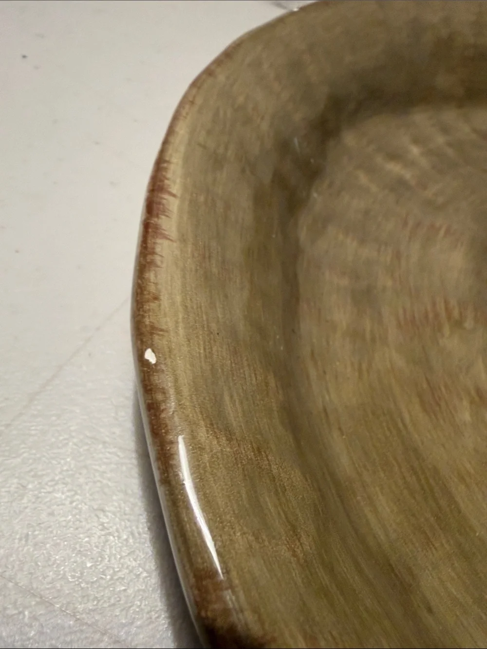 Tabletops gallery Gisella Glazed Brown Ceramic Dinner Plate - Home Dining